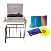 Voyager Amethyst & Wiltshire record player rack & Coldplay - Moon Music Special edition Yellow vinyl Crosley Radio Europe