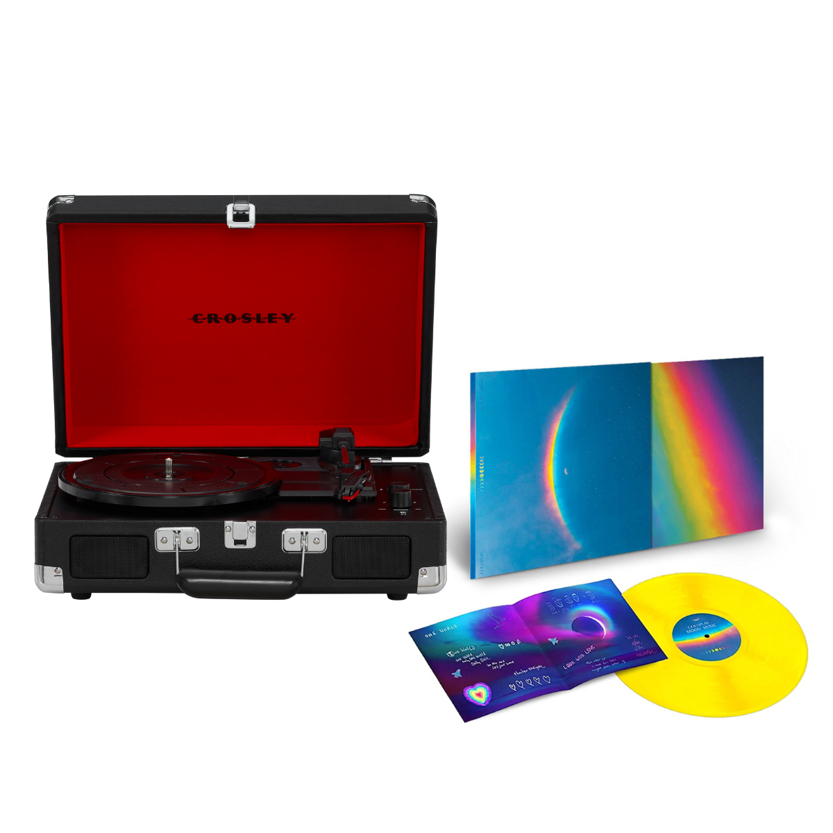 Cruiser Plus Black & Coldplay - Moon Music Special edition Yellow vinyl Crosley Radio Europe