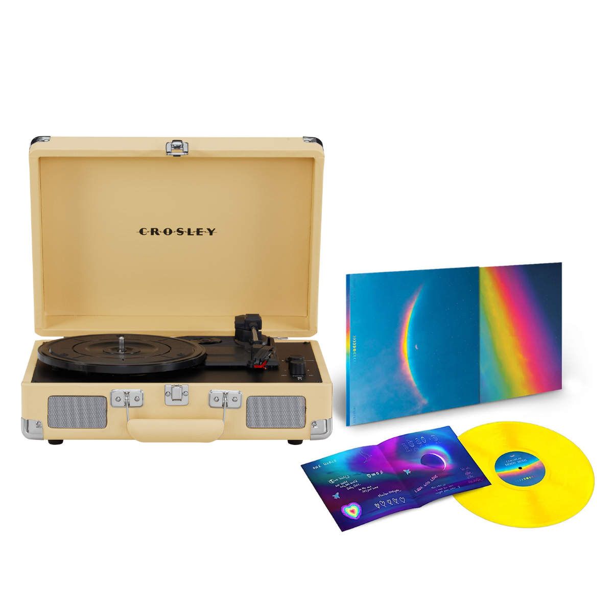 Cruiser Plus Fawn & Coldplay - Moon Music Special edition Yellow vinyl Crosley Radio Europe