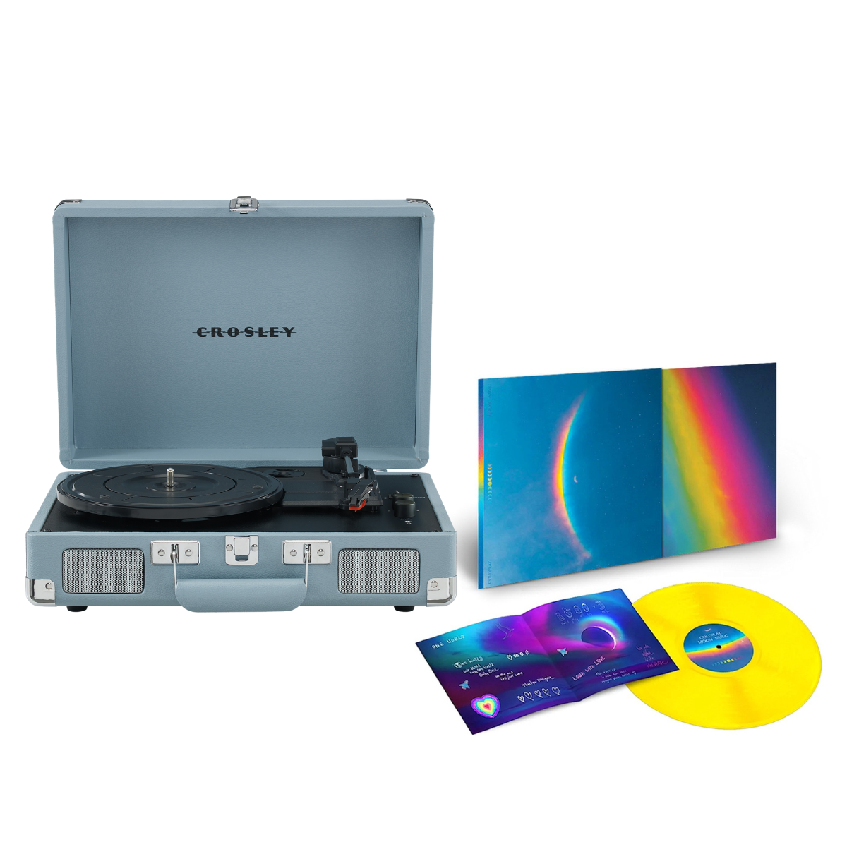 Cruiser Plus Tourmaline & Coldplay - Moon Music Special edition Yellow vinyl Crosley Radio Europe