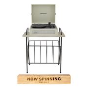 Voyager Dune & Wiltshire Record Player Rack & Now Spinning - Record Stand Crosley Radio Europe